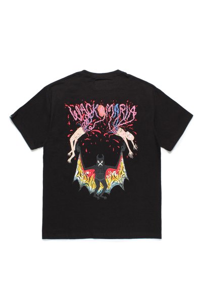 NECK FACE / CREW NECK T-SHIRT ( TYPE-3 )(BLACK)