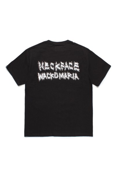 NECK FACE / CREW NECK T-SHIRT ( TYPE-6 )(BLACK)