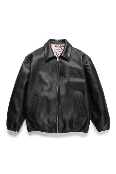 LEATHER 50'S JACKET ( TYPE-2 ) (BLACK)