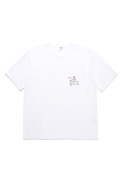 WASHED HEAVY WEIGHT CREW NECK T-SHIRT ( TYPE-2 )(WHITE)