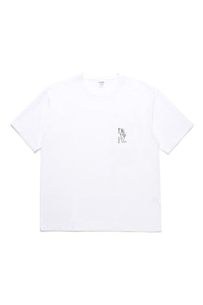 WASHED HEAVY WEIGHT CREW NECK T-SHIRT ( TYPE-3 )(WHITE)