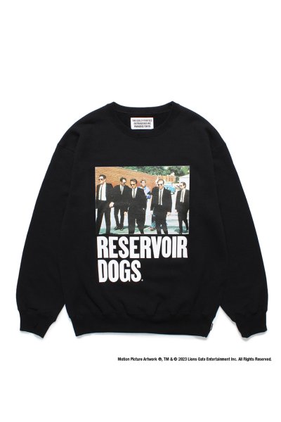 RESERVOIR DOGS / MIDDLE WEIGHT CREW NECK SWEAT SHIRT（BLACK）