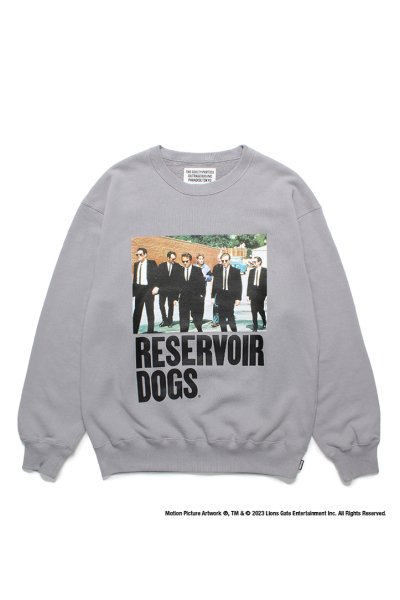 RESERVOIR DOGS / MIDDLE WEIGHT CREW NECK SWEAT SHIRT（GRAY）