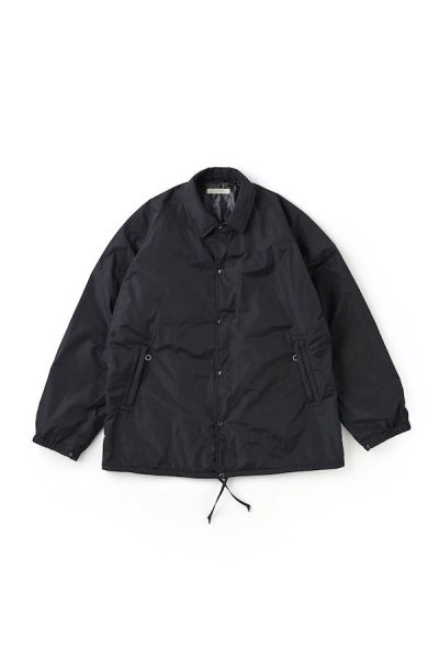 HIGH-COUNT SILK WARM-UP JACKET (BLACK)