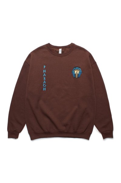 CREW NECK SWEAT SHIRT ( TYPE-2 )（BROWN）