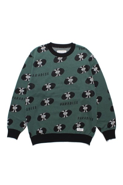 JACQUARD SWEATER ( TYPE-1 ) (GREEN)