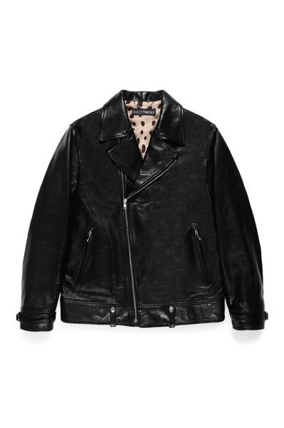 DOUBLE RIDERS LEATHER JACKET ( TYPE-2 )(BLACK)