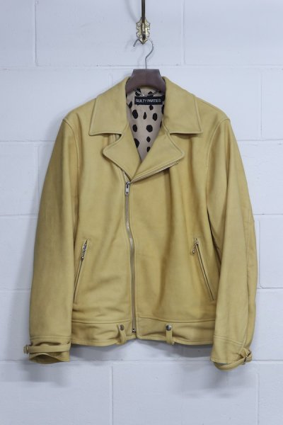 DOUBLE RIDERS NUBUCK LEATHER JACKET ( TYPE-2 )(CAMEL)