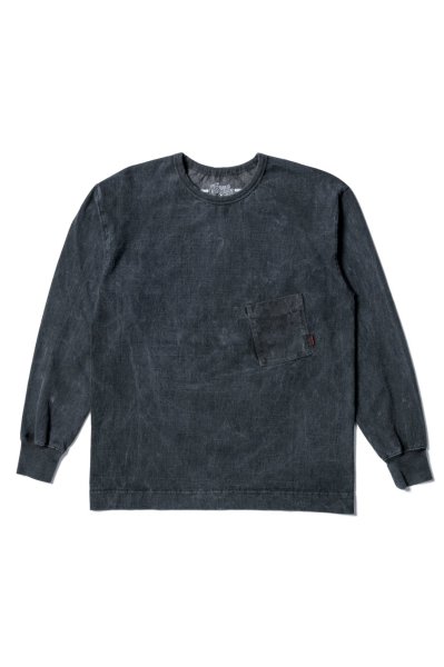 EASY FIT LONG SLEEVE T-S
＜PIGMENT DYED＞（BLACK）