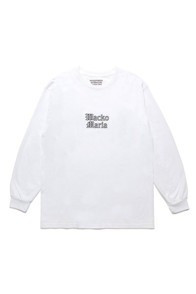 CREW NECK LONG SLEEVE T-SHIRT (WHITE)