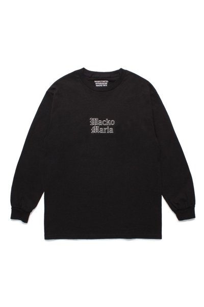 CREW NECK LONG SLEEVE T-SHIRT (BLACK)