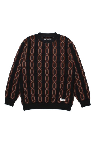 CREW NECK SWEATER ( TYPE-2 ) (BLACK)