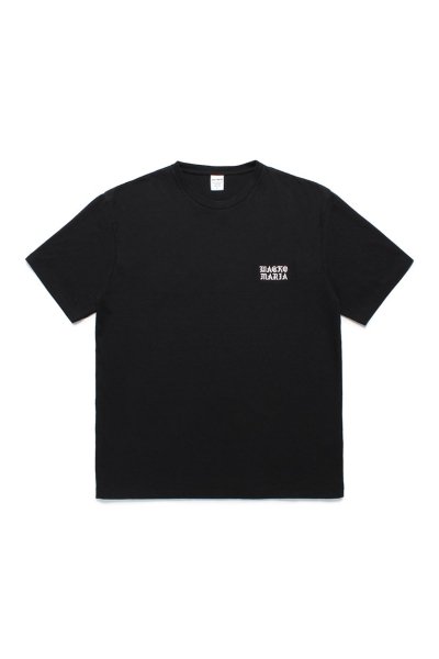 WASHED HEAVY WEIGHT CREW NECK T-SHIRT ( TYPE-2 ) (BLACK)