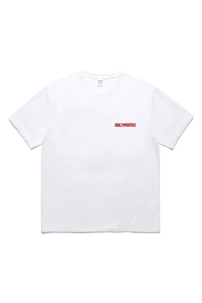 WASHED HEAVY WEIGHT CREW NECK T-SHIRT ( TYPE-3 ) (WHITE)