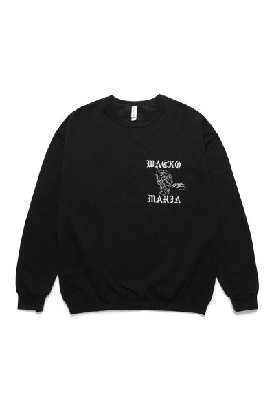 56 TATTOO STUDIO / CREW NECK SWEAT SHIRT (BLACK)