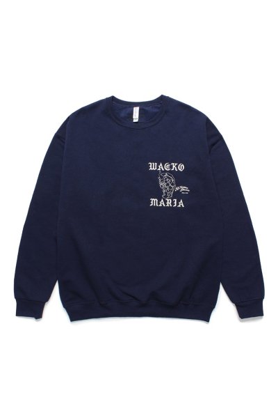 56 TATTOO STUDIO / CREW NECK SWEAT SHIRT (NAVY)