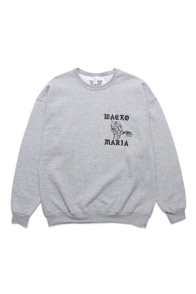 56 TATTOO STUDIO / CREW NECK SWEAT SHIRT (GRAY)