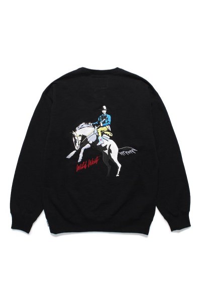 HEAVY WEIGHT CREW NECK SWEAT SHIRT ( TYPE-5 )(BLACK)