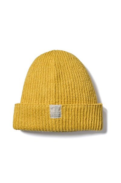 LOW-GAUGE LINEN KNIT CAP ＜YARN-DYED＞（FADE-YELLOW）