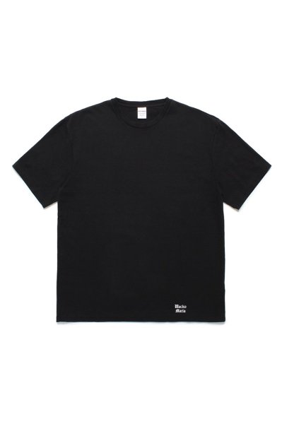 WASHED HEAVY WEIGHT CREW NECK T-SHIRT ( TYPE-1 )(BLACK)