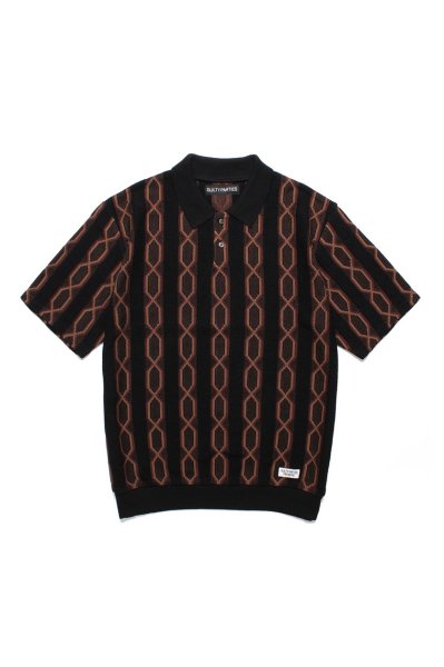 KNIT POLO SHIRT ( TYPE-3 )（BLACK）