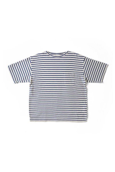 FADED STRIPED ATHLETIC SHIRTS Short sleeve (AZUL STRIPE)