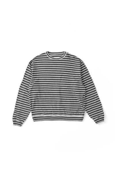 FADED STRIPED SPORTS SHIRTS Long sleeve (GRAPHITE STRIPE)