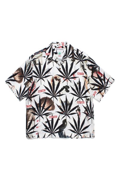 HIGHTIMES / S/S HAWAIIAN SHIRT ( TYPE-2 )（WHITE）