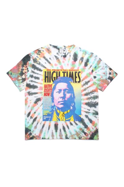 HIGHTIMES / TIE DYE CREW NECK T-SHIRT ( TYPE-3 )(ONE)