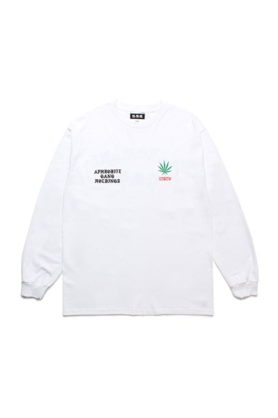 舐達麻 / HIGHTIMES / CREW NECK LONG SLEEVE T-SHIRT(WHITE)