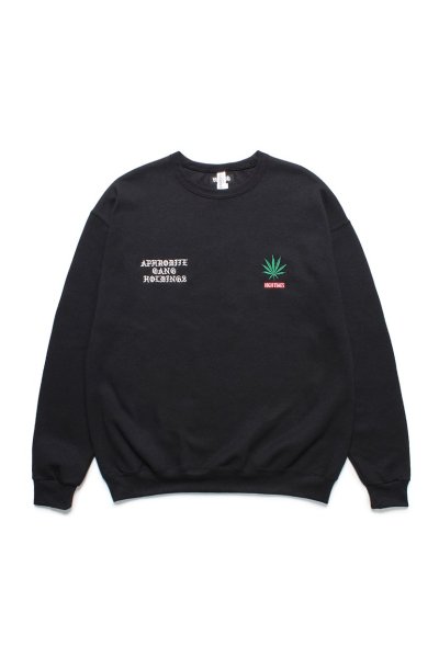 舐達麻 / HIGHTIMES / CREW NECK SWEAT SHIRT(BLACK)