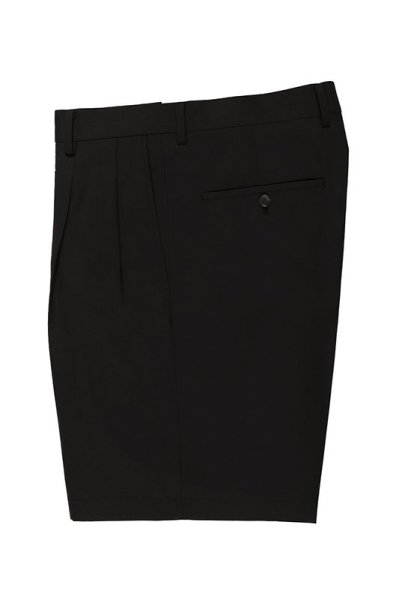 DOUBLE PLEATED SHORT TROUSERS ( TYPE-4 )（BLACK）