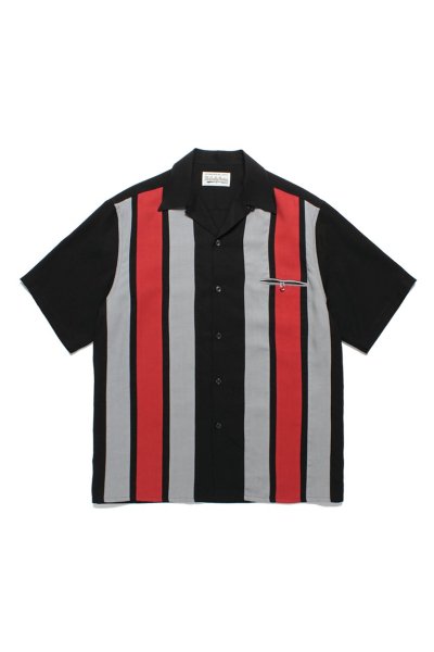 SWITCHING SHIRT S/S ( TYPE-2 )(BLACK)