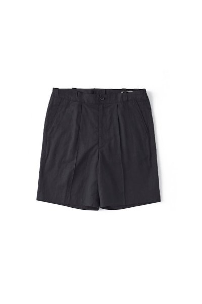 FRONT TUCK ARMY SHORTS (BLACK)