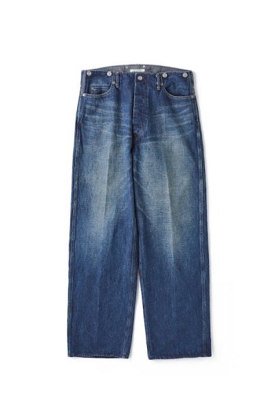 BELTLESS WAIST JEAN TROUSER"990" (FADE INDIGO)（FADE INDIGO）