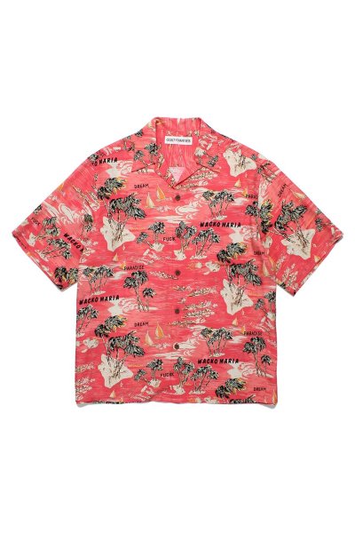 HAWAIIAN SHIRT S/S ( TYPE-1 )（RED）