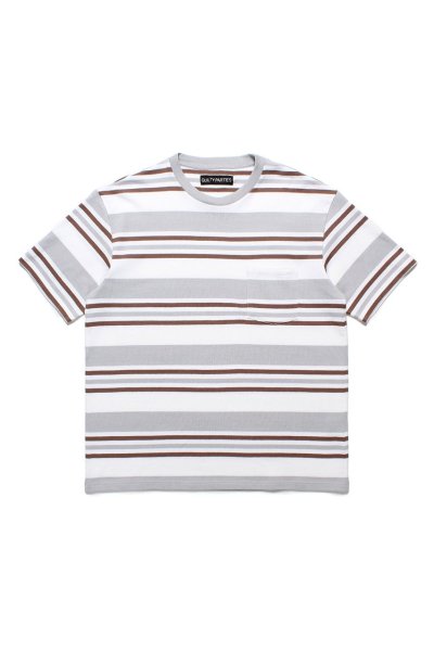 STRIPED CREW NECK T-SHIRT ( TYPE-1 )（OFF WHITE）