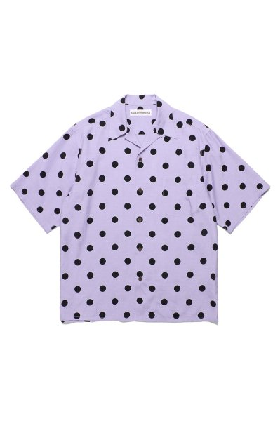 HAWAIIAN SHIRT S/S ( TYPE-3 )（PURPLE-BLACK）