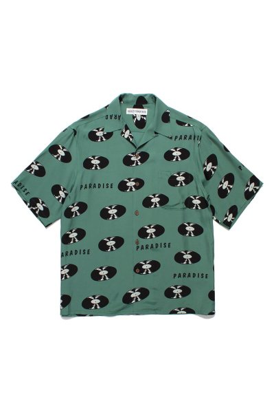 HAWAIIAN SHIRT S/S ( TYPE-4 )（GREEN）