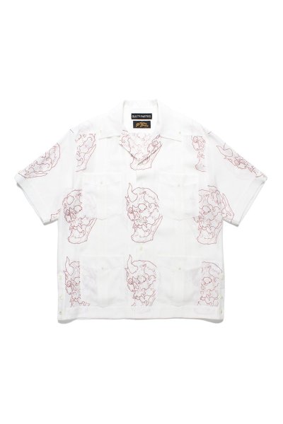 56 TATTOO STUDIO / CUBA SHIRT S/S（WHITE）