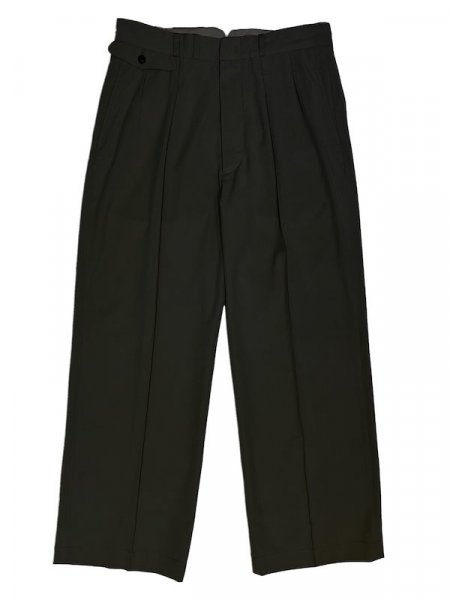 DOUBLE-PLEATED BUGS TROUSER（BLACK）