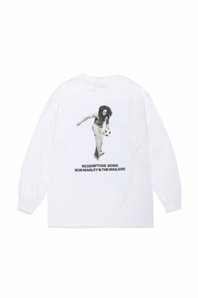 BOB MARLEY / CREW NECK LONG SLEEVE T-SHIRT ( TYPE-4 )（WHITE）