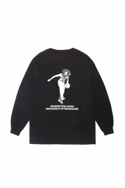 BOB MARLEY / CREW NECK LONG SLEEVE T-SHIRT ( TYPE-4 )（BLACK）