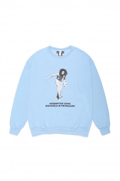 BOB MARLEY / CREW NECK SWEAT SHIRT ( TYPE-4 )（BLUE）