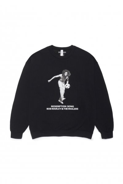 BOB MARLEY / CREW NECK SWEAT SHIRT ( TYPE-4 )（BLACK）