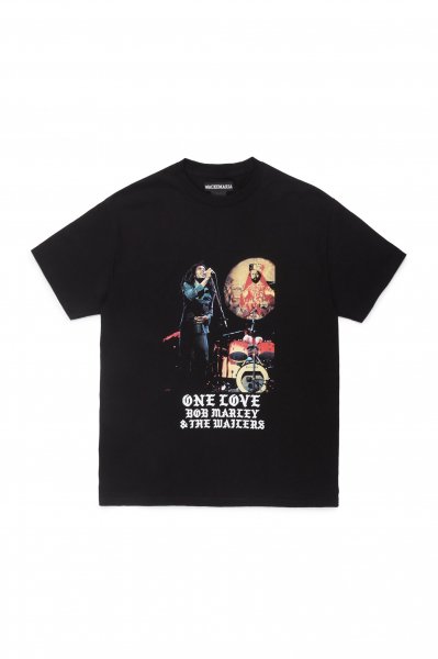 BOB MARLEY / CREW NECK T-SHIRT ( TYPE-1 )（BLACK）