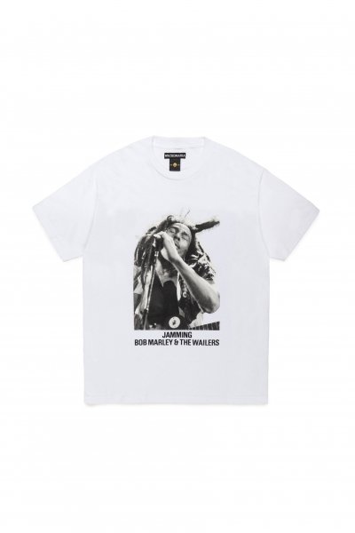 BOB MARLEY / CREW NECK T-SHIRT ( TYPE-2 )（WHITE）