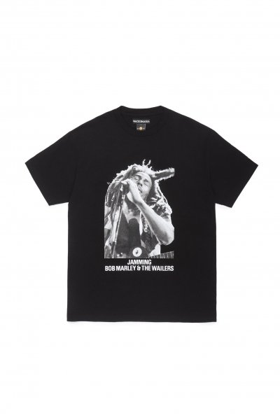 BOB MARLEY / CREW NECK T-SHIRT ( TYPE-2 )（BLACK）