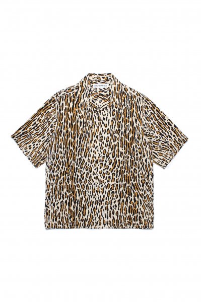 LEOPARD HAWAIIAN SHIRT S/S（BEIGE）