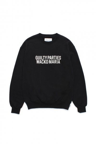 MIDDLE WEIGHT CREW NECK SWEAT SHIRT （BLACK）